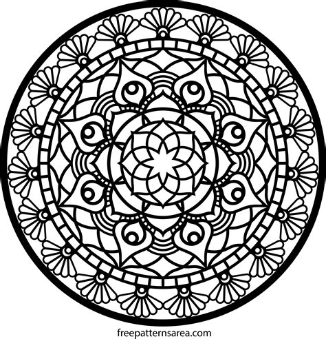 Simple mandala patterns free.  Find your inner circle and start your design...