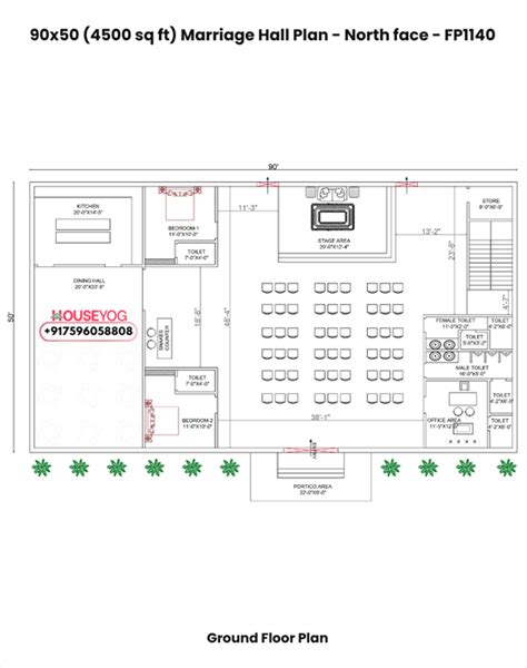Simple marriage hall plan pdf.  Marriage Hall Plans Designs Free Download...