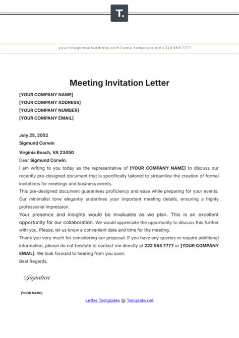 Simple meeting invitation email sample pdf.  Samples included An invitation letter i...