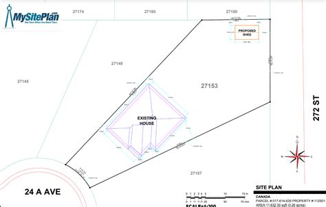 Simple plot plan drawn by our designers and emailed as a PDF within 1