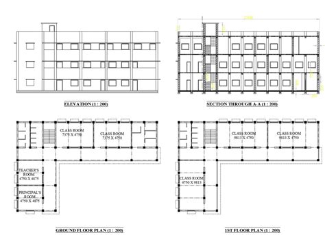 Simple primary school building plan.  Explore the best practices in school building desi...