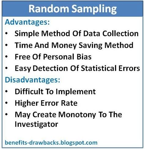 Simple random sampling advantages and disadvantages.  .  To perform si...