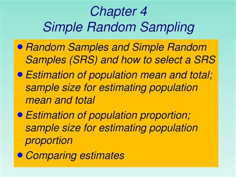 Simple random sampling ppt.  This PowerPoint slide showcases four stages. ...