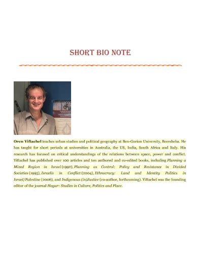 Simple short bio example yourself for students