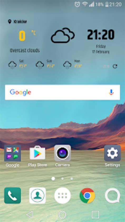 Simple weather clock widget APK Download for Android 