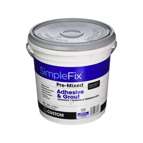 SimpleFix Pre-Mixed Adhesive & Grout, All Colors, Tub-01/20/2015 …