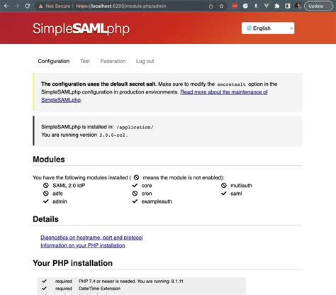 SimpleSAMLphp as an IDP for Office365 Tozny