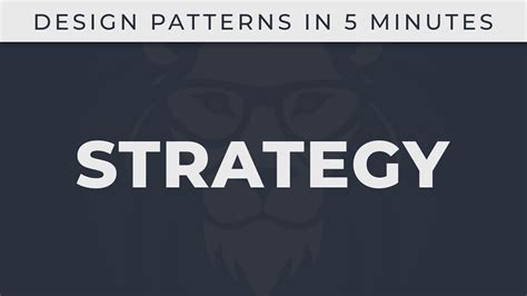 Simplest Strategy Design Pattern in C YouTube