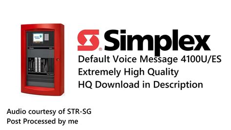 Simplex voice evacuation message download.  Automatically generate evacuation signaling by usi...
