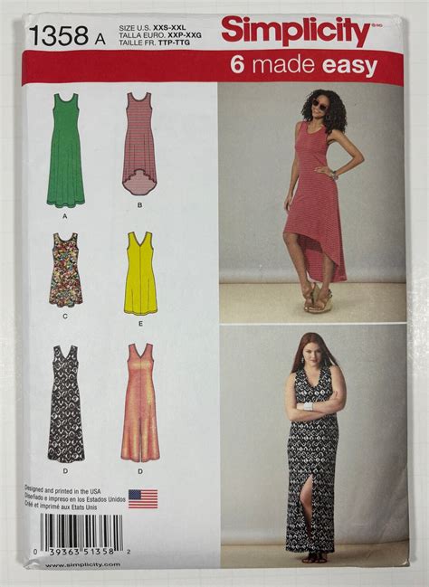 Simplicity 1358 Misses