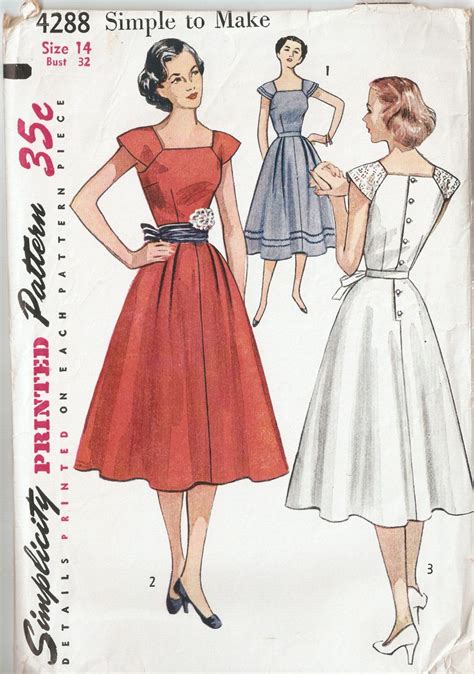 Simplicity 4288, Simple To Make Simplicity Patterns Dresses, Simplicity