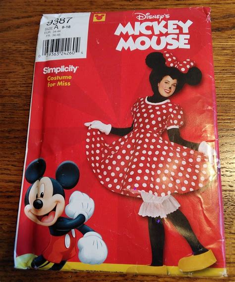 Simplicity 9387 Adult Minnie Mouse Costume Pattern - eBay