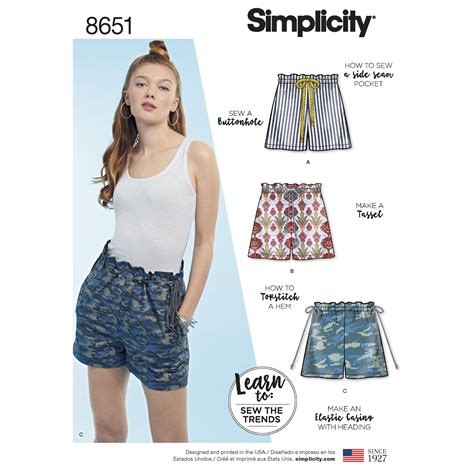 Simplicity Female Shorts Sewing Patterns for sale eBay