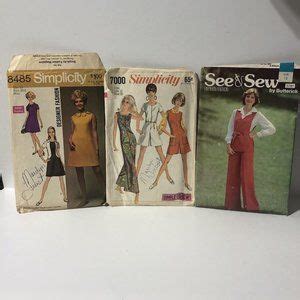 Simplicity Other Vintage Sewing Patterns Women 967 1969