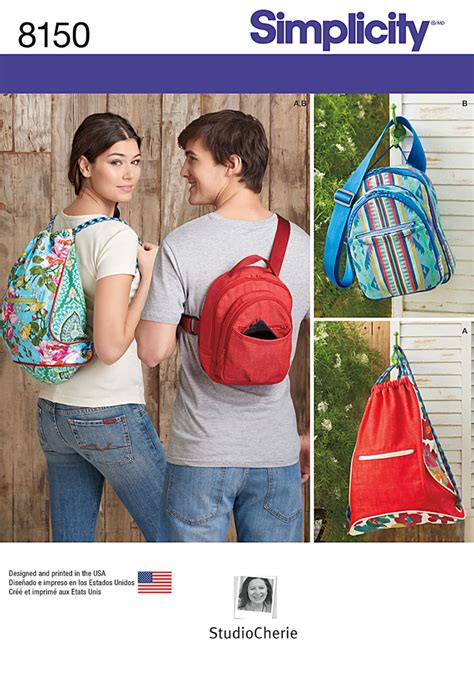 Simplicity Pattern 8150 Backpacks in Two Styles Simplicity sewing
