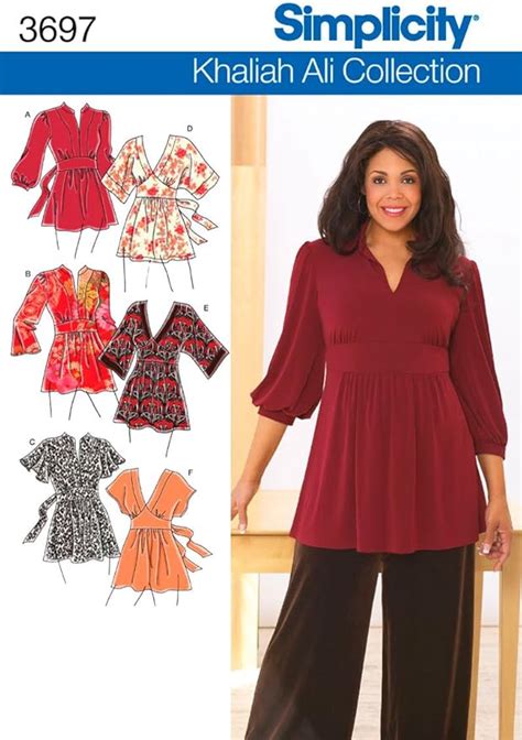 Simplicity Sewing Pattern 3697 Plus Size Tops, GG (26W-28W …