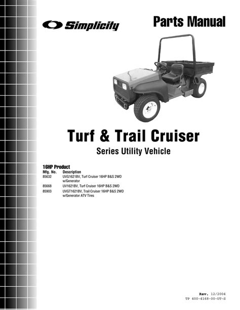Simplicity operators instructions manual turf trail cruiser. - Handbook of ore dressing vol 1 by a w allen.