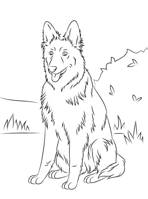 Simplicityme German Shepherd Coloring Pages