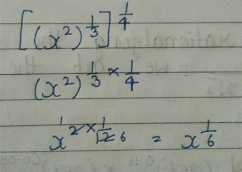 Simplify 4 root of cube root of x2 and express the result in the
