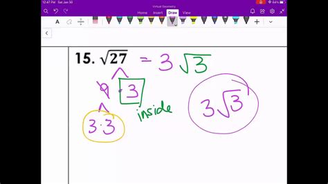 Simplify Nonperfect roots problems & answers for quizzes and …