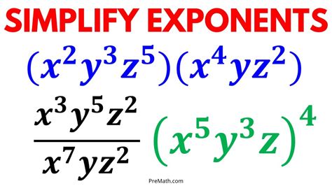 Simplify and write the equation with positive exponents