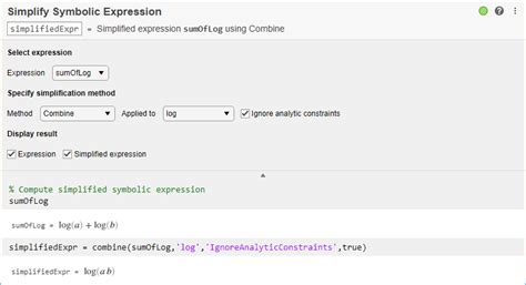 Simplify symbolic expression matlab.  Symbolic Math in Matlab Matlab all...