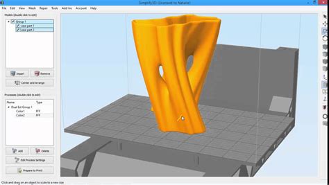 Simplify3d dual extrusion.  Gain access to new features, optimized printer p...