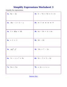 Simplifying Algebraic Expressions Practice Test