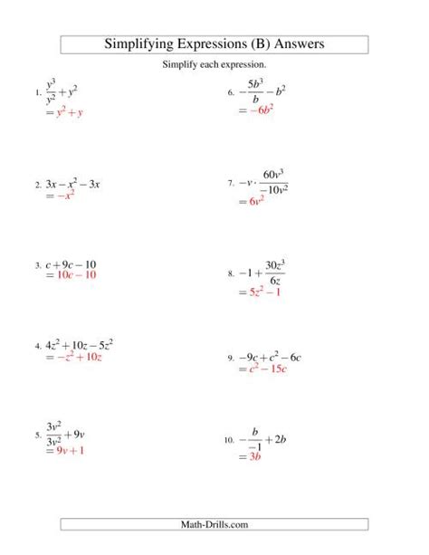 Simplifying Algebraic Expressions with One Variable and Three Terms