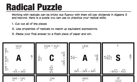 Simplifying Radical Expressions Worksheet Answers Englishworksheet.my.id