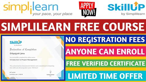 Simplilearn free courses. Learn Excel basics and skills with this free online course from Simplilearn. Get 7 hours of self-paced video lessons, completion certificate, and 90 days of access. 