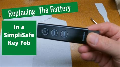 Simplisafe fob battery replacement. This video will teach you how to replace the battery in your remote key fob. It is a very simple task to do on your own, all you will need is a small screwdr... 