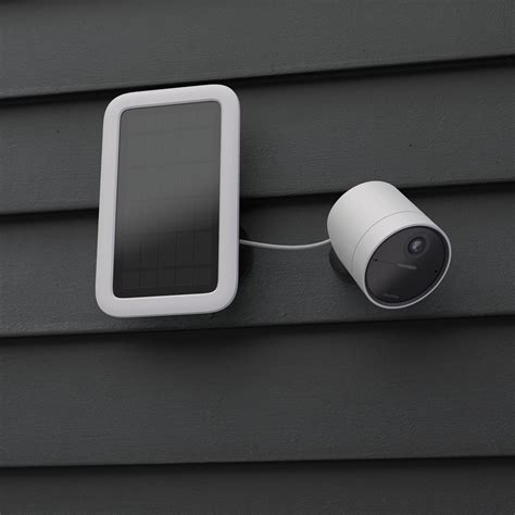 The SimpliSafe Wireless Outdoor Security Camera notifies you when anyone approaches. So you know the moment steps foot onto your property. ... SimpliSafe - Outdoor Camera Solar Panel - White. User rating, 4.6 out of 5 stars with 43 reviews. (43) $79.99 Your price for this item is $79.99.