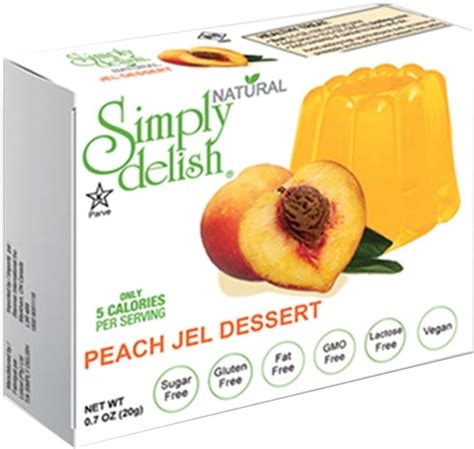 Simply Delish Natural Peach Flavoured Jel Dessert - 20g - GF Pantry