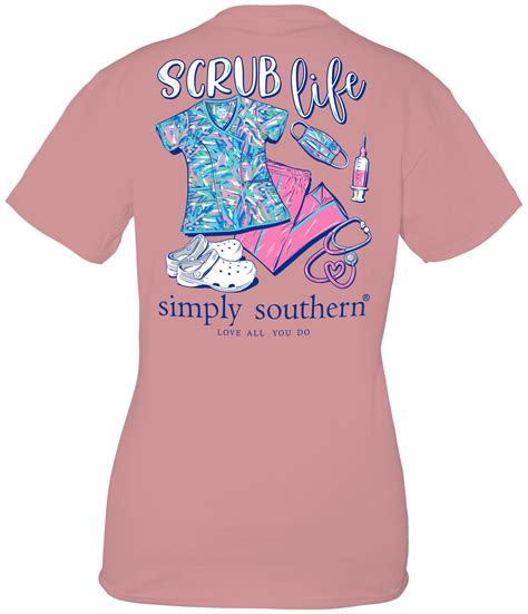 Simply Southern Scrub Life T-Shirts for Sale Redbubble