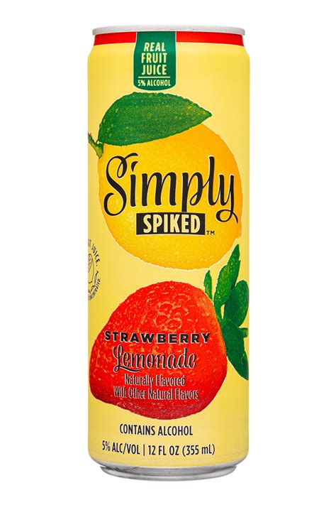 Simply spiked lemonade. Made with real fruit juice* that's squeezed, concentrated, and lightly carbonated. * 5% real … 