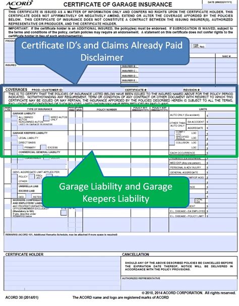 SimplyEasierACORDForms How to Complete the ACORD 30 Coverage
