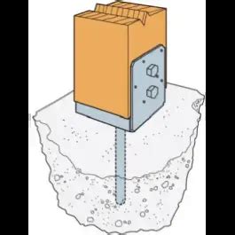 Simpson Strong Tie ABU66Z Uplift Standoff 6 By 6 Inch Post Base