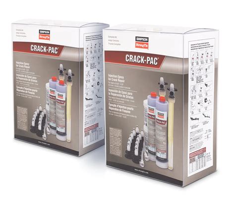 Simpson Strong-Tie ETIPAC10KT CRACK-PAC Injection Epoxy Crack Repair Kit