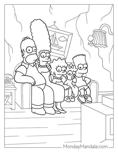 Simpsons Coloring Shee