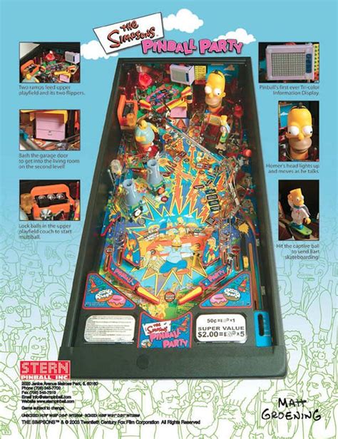 Simpsons Pinball Party Machine by Stern - Pinball Enterprise