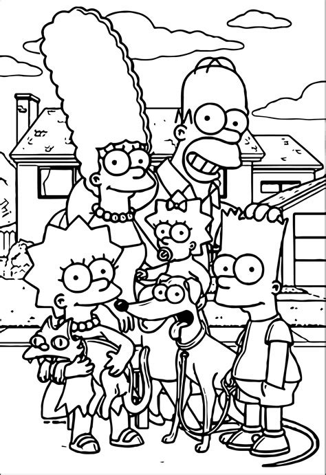 Simpsons Printable Coloring Pages