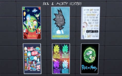 Sims 4 Butter scotch Sims Rickand Morty Posters - Best Sims Mods