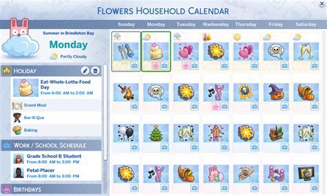 Sims 4 Calendar Holidays