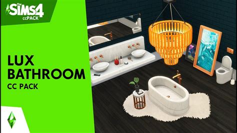 Sims 4 Lux Bathroom CC Pack - Mods Edit 2024