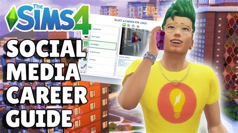 Sims 4 Social Media Career