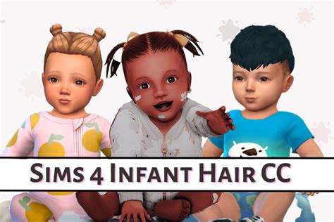 Sims 4 infant hair cc. Baby hairs - double set (Download) Nov 26, 2022. Two versions. Custom catalog thumbnail. All 24 maxis hair colors. Skin details category, and facepaint category. Unisex, all ages. T.o.u | Twitter | Instagram. Update july 17th 2023 - Enabled for all ages and added a facepaint version. 