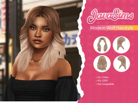 Utilizing Sims 4 Modern Wolf (Hairstyle) Mod can 