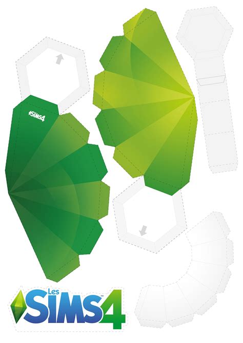 Sims plumbob template pdf. hexaflexagon. Fun for the kids! | silhouette ideas | Origami paper art ... 