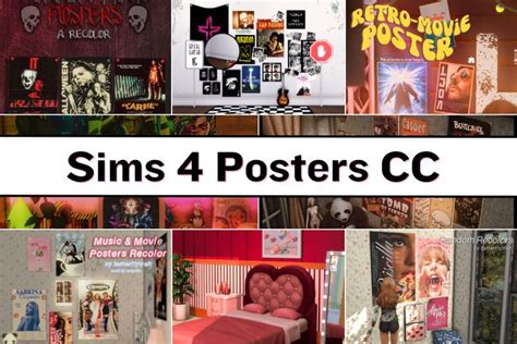 Sims posters.  The Sims Resource - Custom Content - CC - Sims 4 4,147 Creations Downloads / Sims...